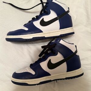 Nike Dunks navy and white